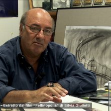 Fellinopolis: Dante Ferretti in un'immagine del film