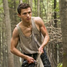 Chaos Walking: Tom Holland in una sequenza