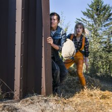 Chaos Walking: Tom Holland con Daisy Ridley in una scena del film