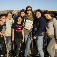 Punta Sacra: il cast con la regista Francesca Mazzoleni