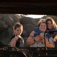 Punta Sacra: Silvia Fontana, Assunta Saliola, Giulia Eleuteri Bersanti in un'immagine del film