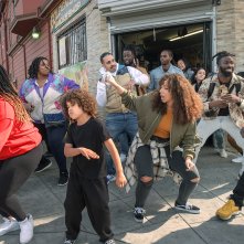 Blindspotting: il cast in una scena