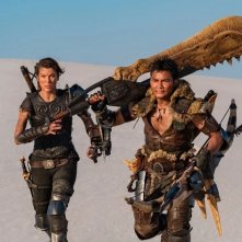 Monster Hunter: Milla Jovovich, Tony Jaa in una scena del film