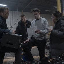 Io sono nessuno: Bob Odenkirk, David Leitch, Ilya Naishuller, Kelly McCormick sul set