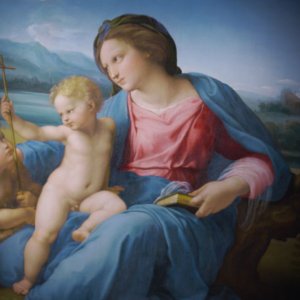 Raffaello. Il giovane prodigio: Dettaglio Madonna D'Alba