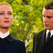 Gattaca - La porta dell'universo: Ethan Hawke e Uma Thurman in una scena del film