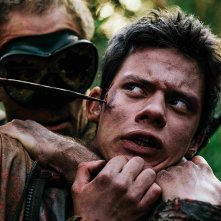 La terra dei figli: Leon de La Vallée e Valerio Mastandrea in una scena del film