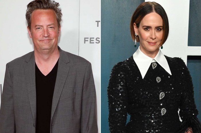 Sarah Paulson, quella volta che Matthew Perry rifiutò di baciarla ad un party: "Fu sgarbato"
