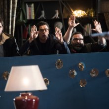 Ritorno al Crimine: Edoardo Leo, Alessandro Gassman, Massimiliano Bruno in una scena del film