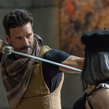 Boss Level: Frank Grillo in una scena d'azione