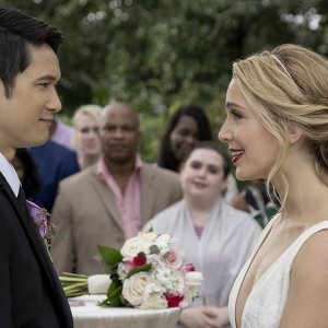 All My Life: Harry Shum Jr., Jessica Rothe in una scena del film