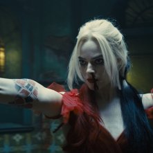 The Suicide Squad: Missione Suicida, Margot Robbie durante una scena