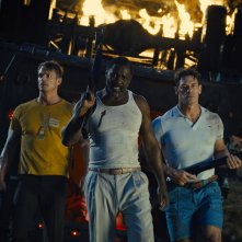 The Suicide Squad: Missione Suicida, Joel Kinnaman, Idris Elba e John Cena in una scena