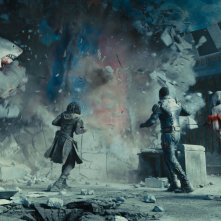 The Suicide Squad: Missione Suicida, Idris Elba e James Gunn in una foto dal set