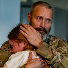 Riders of Justice: Mads Mikkelsen in un momento del film