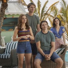 The Kissing Booth 3: Joey King, Jacob Elordi, Meganne Young e Molly Ringwald in una scena del film