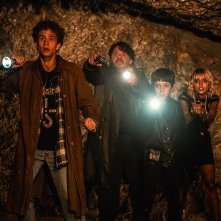 Il Mostro della Cripta: Lillo Petrolo durante una scena del film