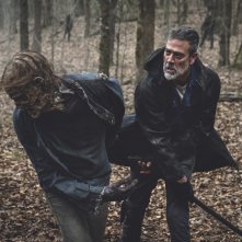 The Walking Dead 11: Jeffrey Dean Morgan in una scena