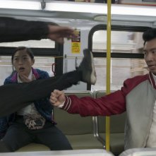 Shang-Chi e la leggenda dei Dieci Anelli: Simu Liu in un combattimento