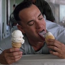 Forrest Gump: Tom Hanks in una scena del film
