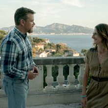 La ragazza di Stillwater: Camielle Cottin e Matt Damon in una scena del film