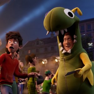 Il Drago Argentato: una scena del film animato