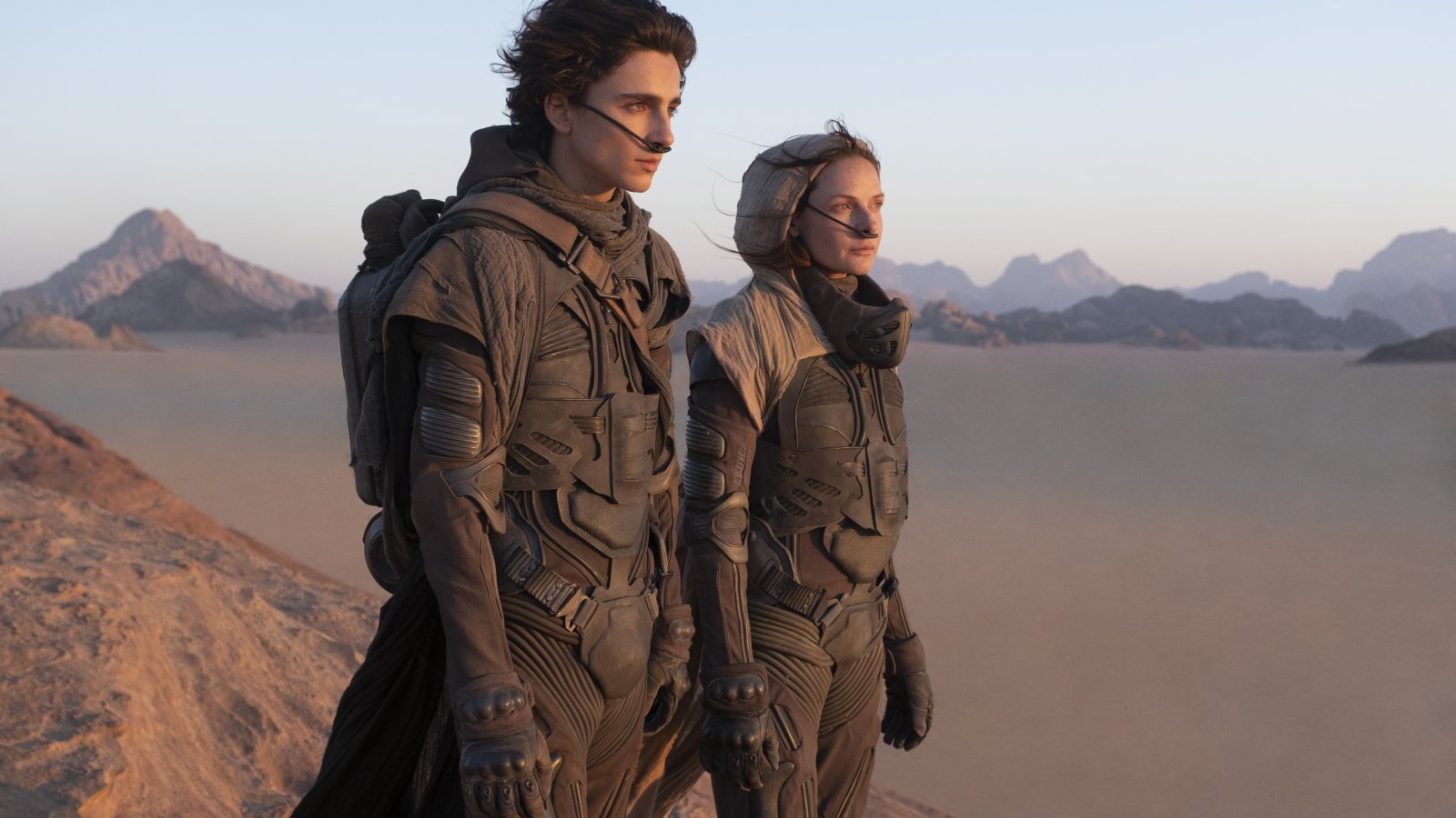 Timothée Chalamet e Rebecca Ferguson in Dune