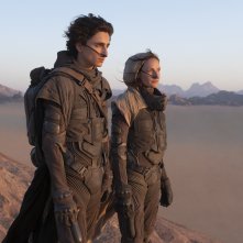 Dune: Zendaya e Timothee Chalamet in una scena