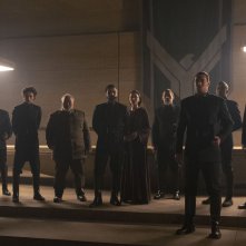 Dune: la Casa Atreides con la sua corte, Oscar Isaac, Timothée Chalamet, Rebecca Ferguson, Jason Momoa,