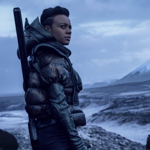 Fondazione: Leah Harvey in una scena della serie Apple