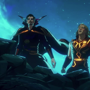 What if...? Thor e Doctor Strange in una scena del nono episodio