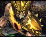 Black Adam: il costume e l'elmo di Hawkman svelati in una foto dal set