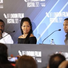 The Harder They Fall, Idris Elba, Jonathan Majors e Regina King alla conferenza stampa del BFI London Film Festival 2021