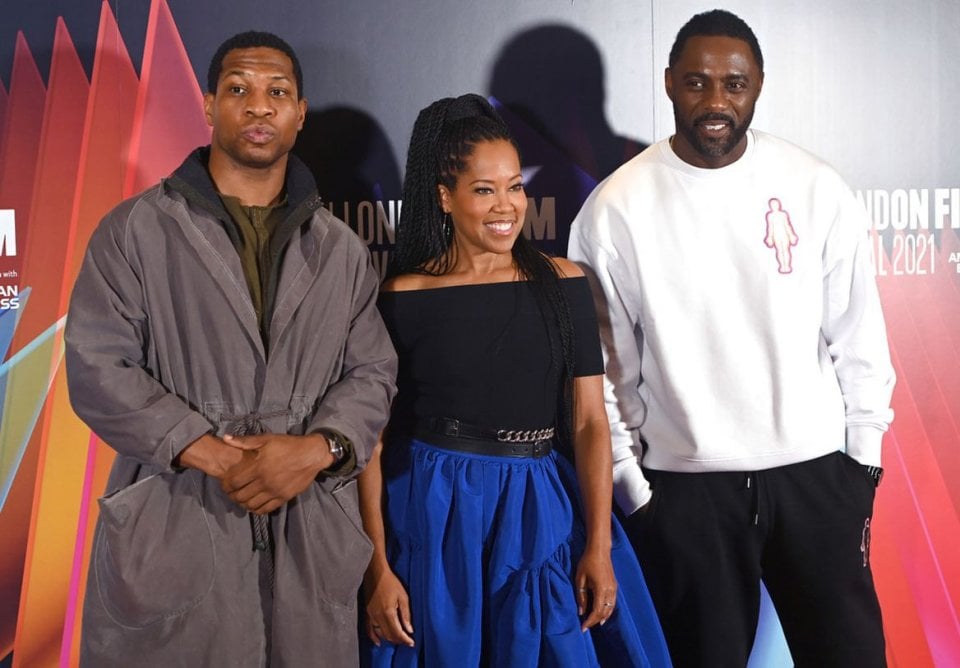 The Harder They Fall Regina King Idris Elba Jonathan Majors London Film Festival Red Carpet 2021