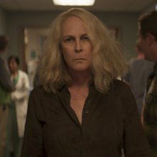Halloween Kills: Jamie Lee Curtis durante una scena del film