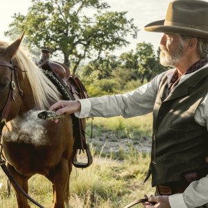 The Son - Il figlio: Pierce Brosnan in una scena della serie