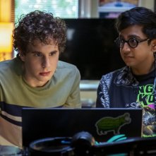 Caro Evan Hansen: Ben Platt e Nik Dodani in una scena del film