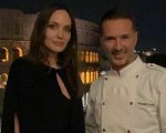 Angelina Jolie a Roma, cena nel ristorante stellato e menu italiano