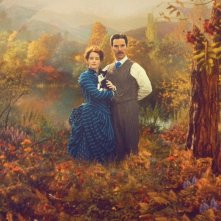 Il visionario mondo di Louis Wain: Benedict Cumberbatch e Claire Foy in un'immagine