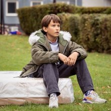 Zlatan: Dominic Andersson Bajraktati in una scena del film