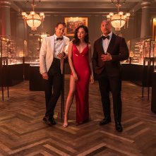 Red Notice: Gal Gadot, Ryan Reynolds e Dwayne Johnson in un'immagine promozionale