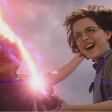 Ghostbusters: Legacy, Mckenna Grace in una sequenza d'azione