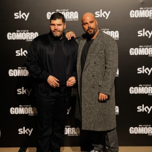 Gomorra - La serie 5: Marco D'Amore e Salvatore Esposito al photocall dell'ultima stagione