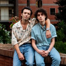 É stata la mano di Dio: Filippo Scotti e Marlon Joubert in una scena del film