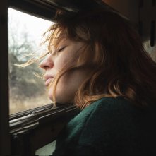 Scompartimento N. 6: Seidi Haarla in un primo piano