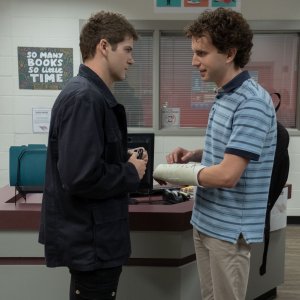 Caro Evan Hansen: Ben Platt, Colton Ryan in una scena del film