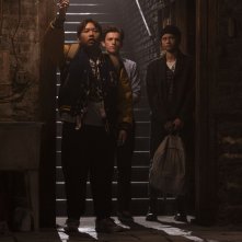 Spider-Man: No Way Home, Zendaya, Tom Holland, Jacob Batalon in una sequenza