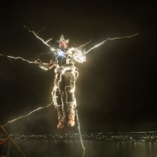 Spider-Man: No Way Home, Jamie Foxx durante una scena d'azione