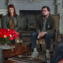 Don't Look Up: Jennifer Lawrence, Leonardo DiCaprio durante una scena del film