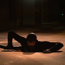 Diabolik: Luca Marinelli in una sequenza